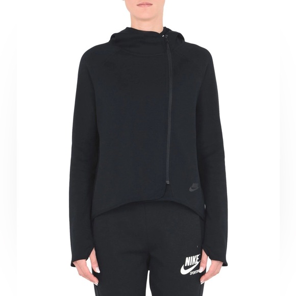 Nike Jackets & Blazers - NIKE Sportswear Tech Fleece Women's Full Zip Cape Hoodie - 908822-010 - Sz XS